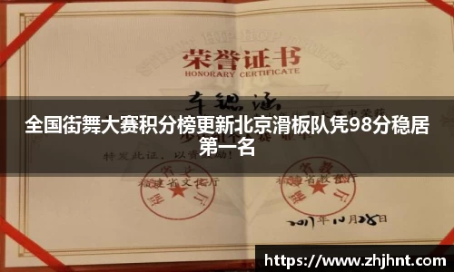 全国街舞大赛积分榜更新北京滑板队凭98分稳居第一名